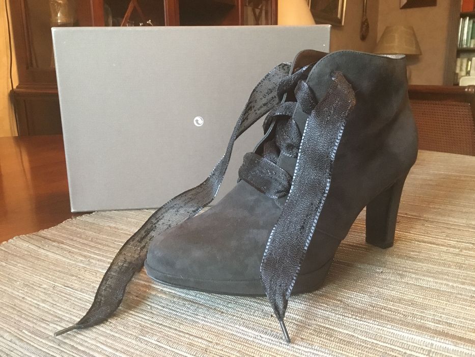 Botki sznurowane na obcasie Peter Kaiser