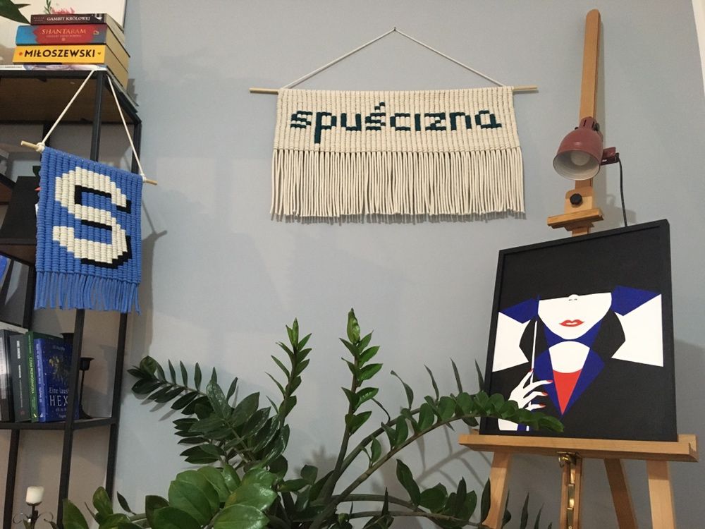 Pop art. Obraz malowany akrylem.