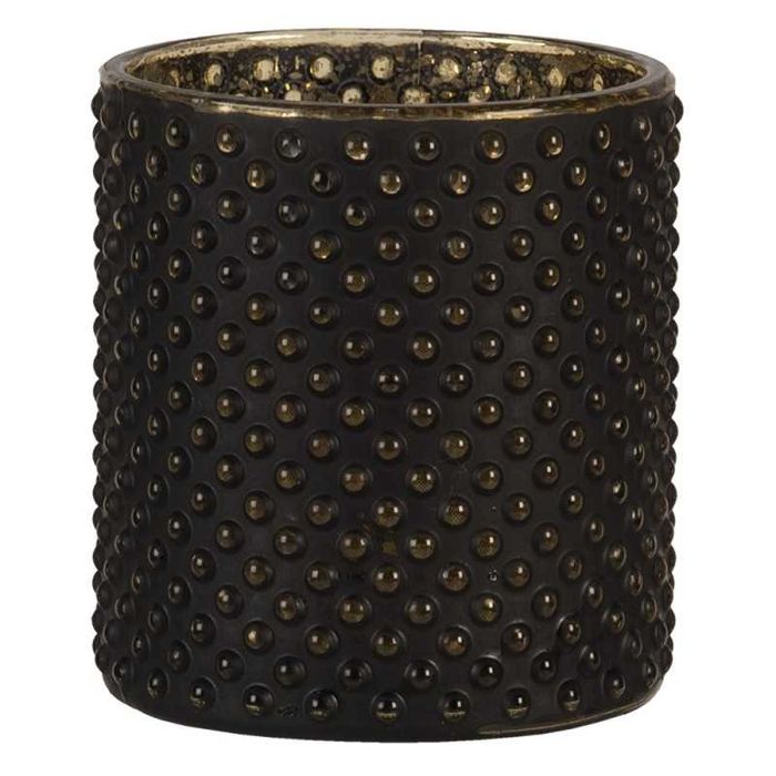 Świecznik szklany czarny Ø 7X8 CM 6GL3227