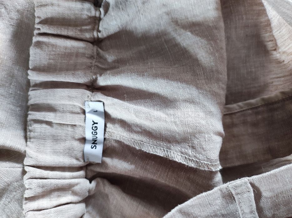 Bermudy spodenki lniane L