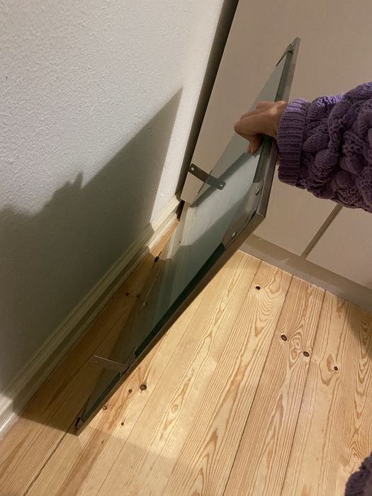 Espelho com moldura de ferro