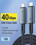 Kabel USB 4.0 USB-C Thunderbolt 40Gb/s 240W 8K-60Hz 1m
