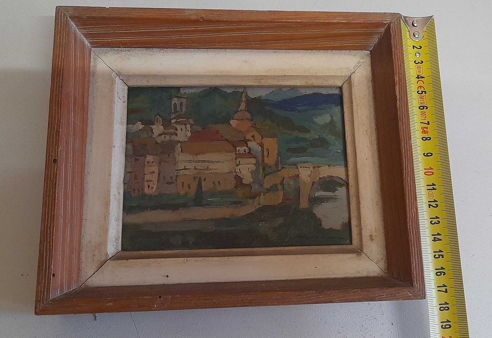 António Cardoso e Augusto Sousa  de 4 quadros antigos.