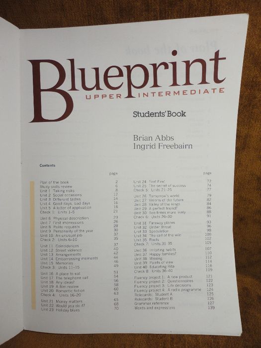 Blueprint Upper Intermediate. Student's Book