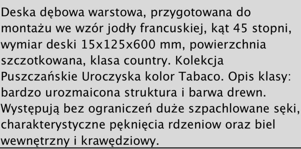 Podłoga deska drewniana jodła francuska Hajnówka