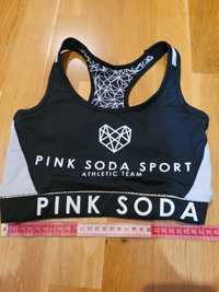 Top/ stanik sportowy dziewczęcy Pink Soda dwustronny 146