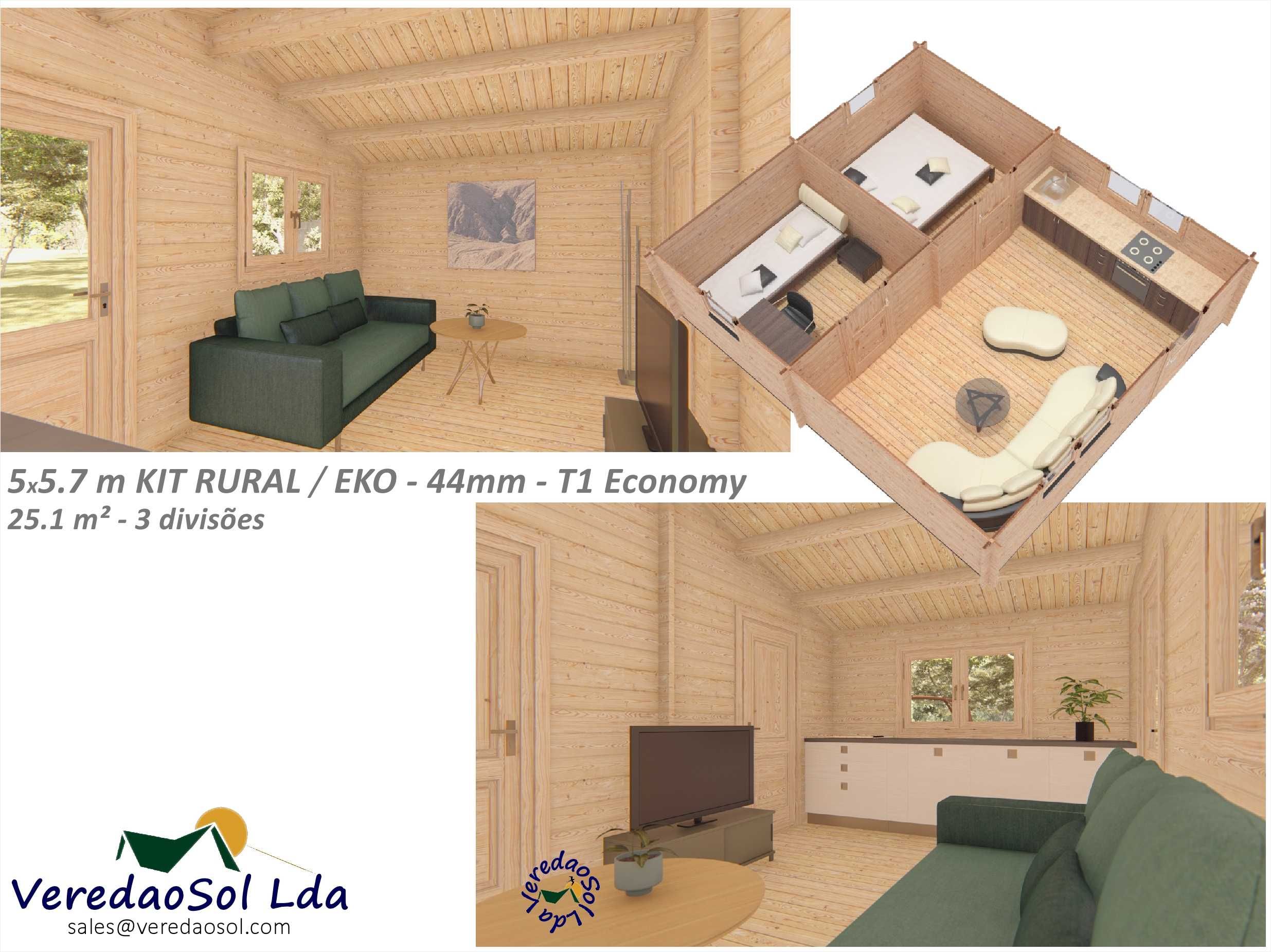 Casa Madeira RURAL coberta 32.5 m² T1 Ideal p. actividades de turismo