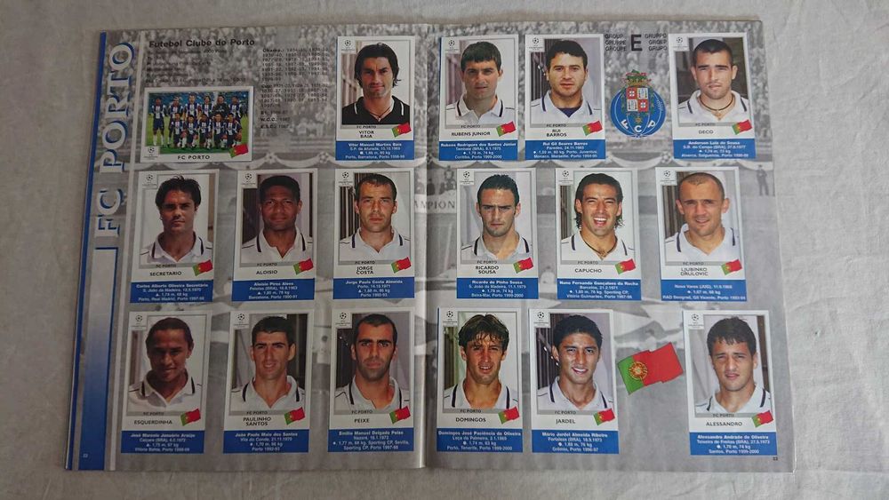 Caderneta Champions League 1999/2000 - PANINI
