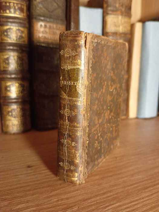 Starodruk XVIIIw. Miniatura Wybrane dzieła Gresseta - Rycina - Poezja