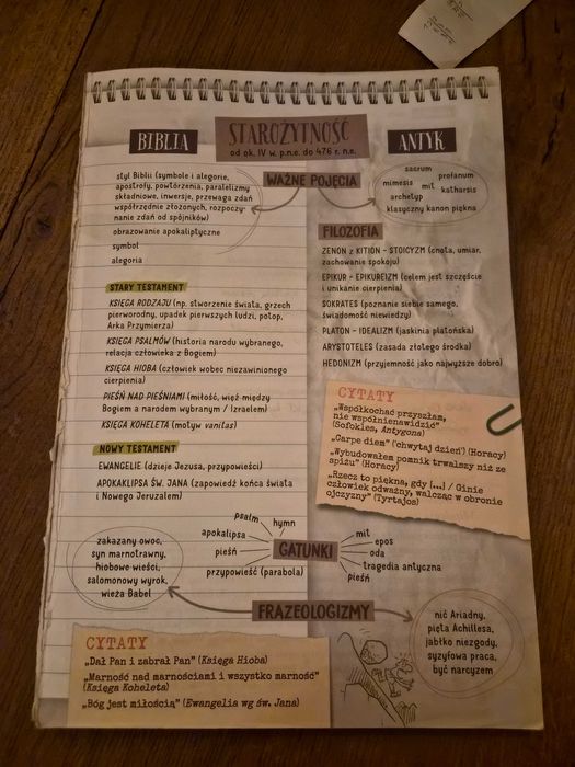 Matura epoki testy historycznoliterackie