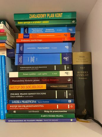 Książki prawnicze, książki księgowe