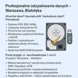 Profesjonalne odzyskiwanie danych z dysków HDD, SSD – Warszawa