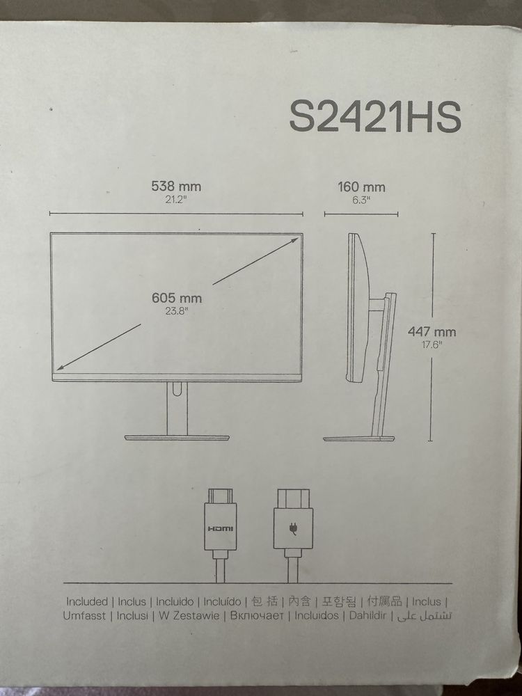 Монітор DELL S2421HS