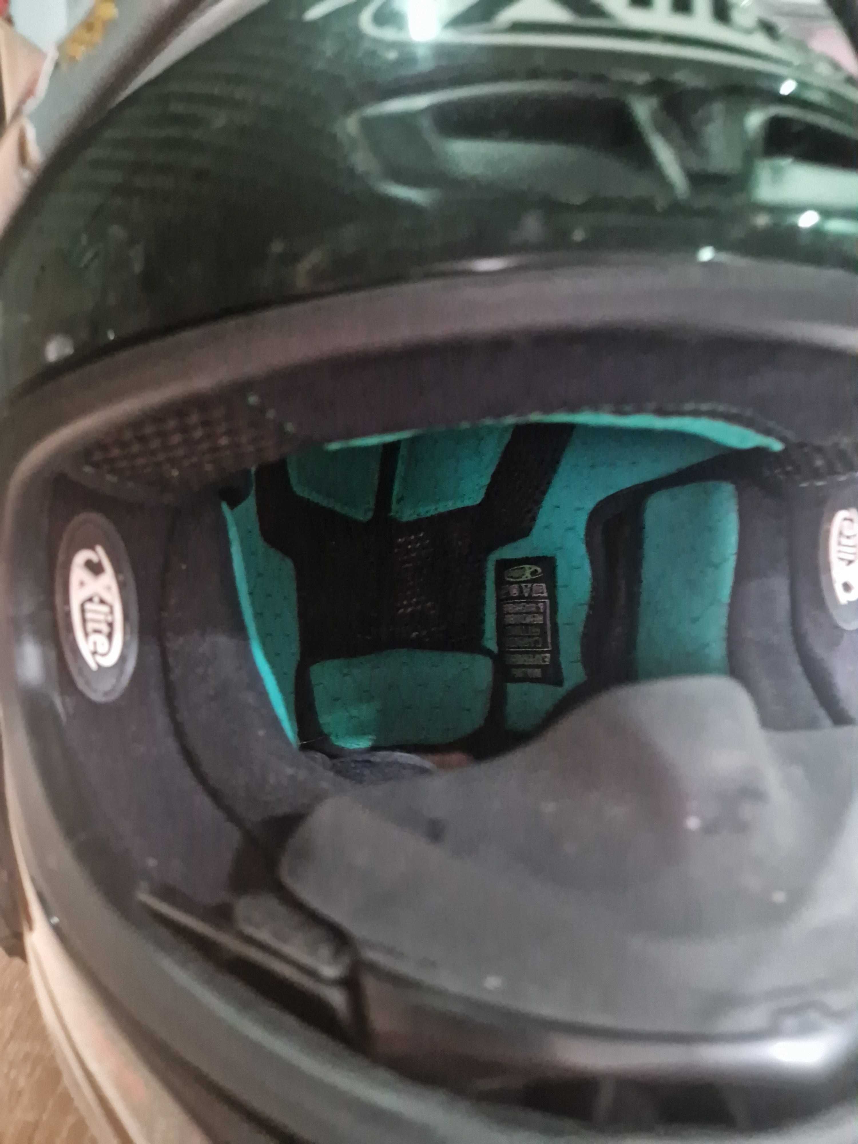 Kask xlite 803 carbon interkom motocyklowy zestaw