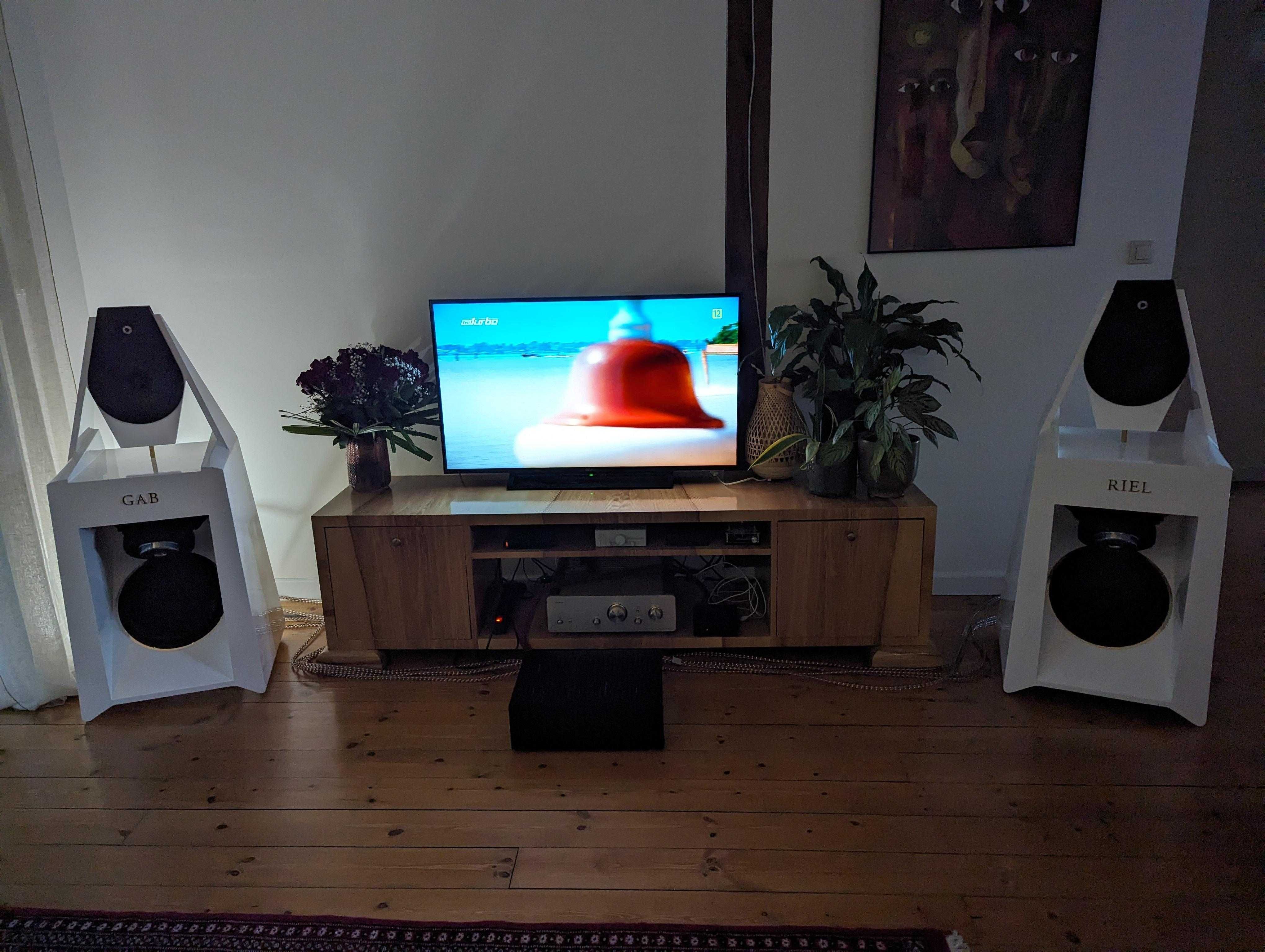 Kolumny aktywne GABRIEL kompletny system audiofilski OKAZJA