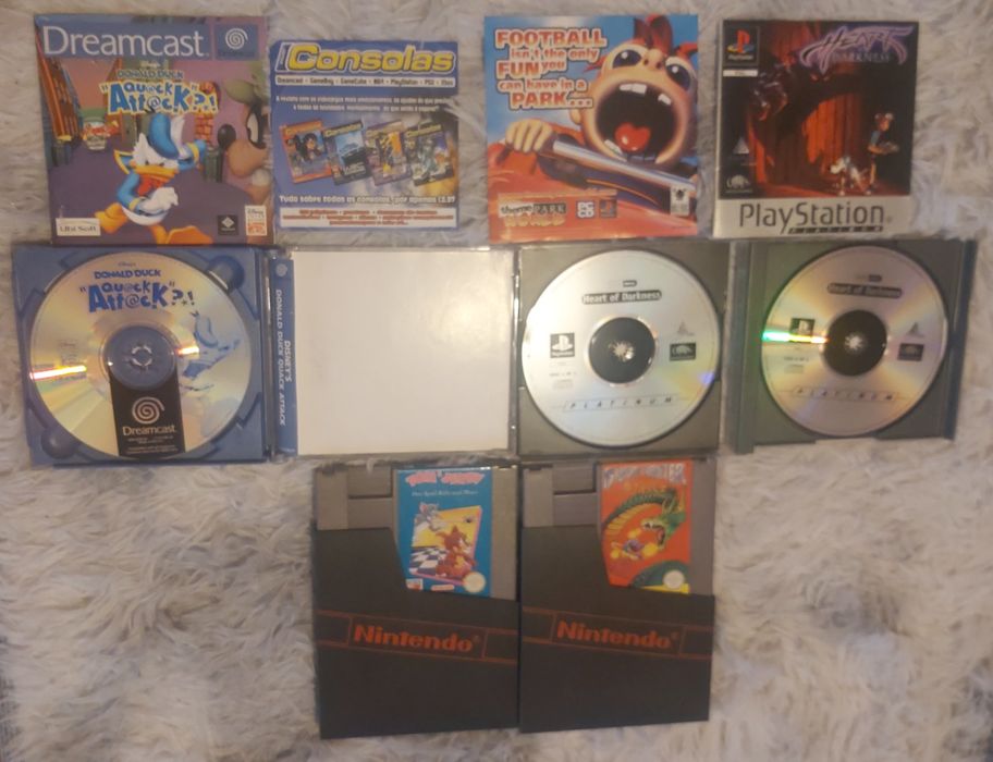 Dreamcast Nes e PlayStation Jogos.