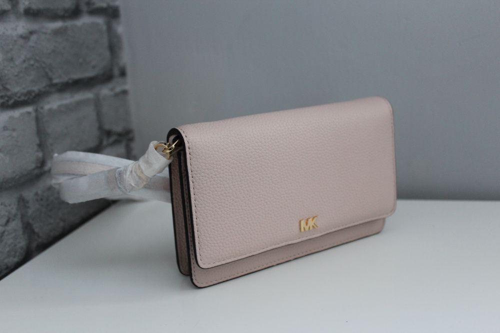 Torebka skórzana listonoszka Michael Kors różowa oryginalna