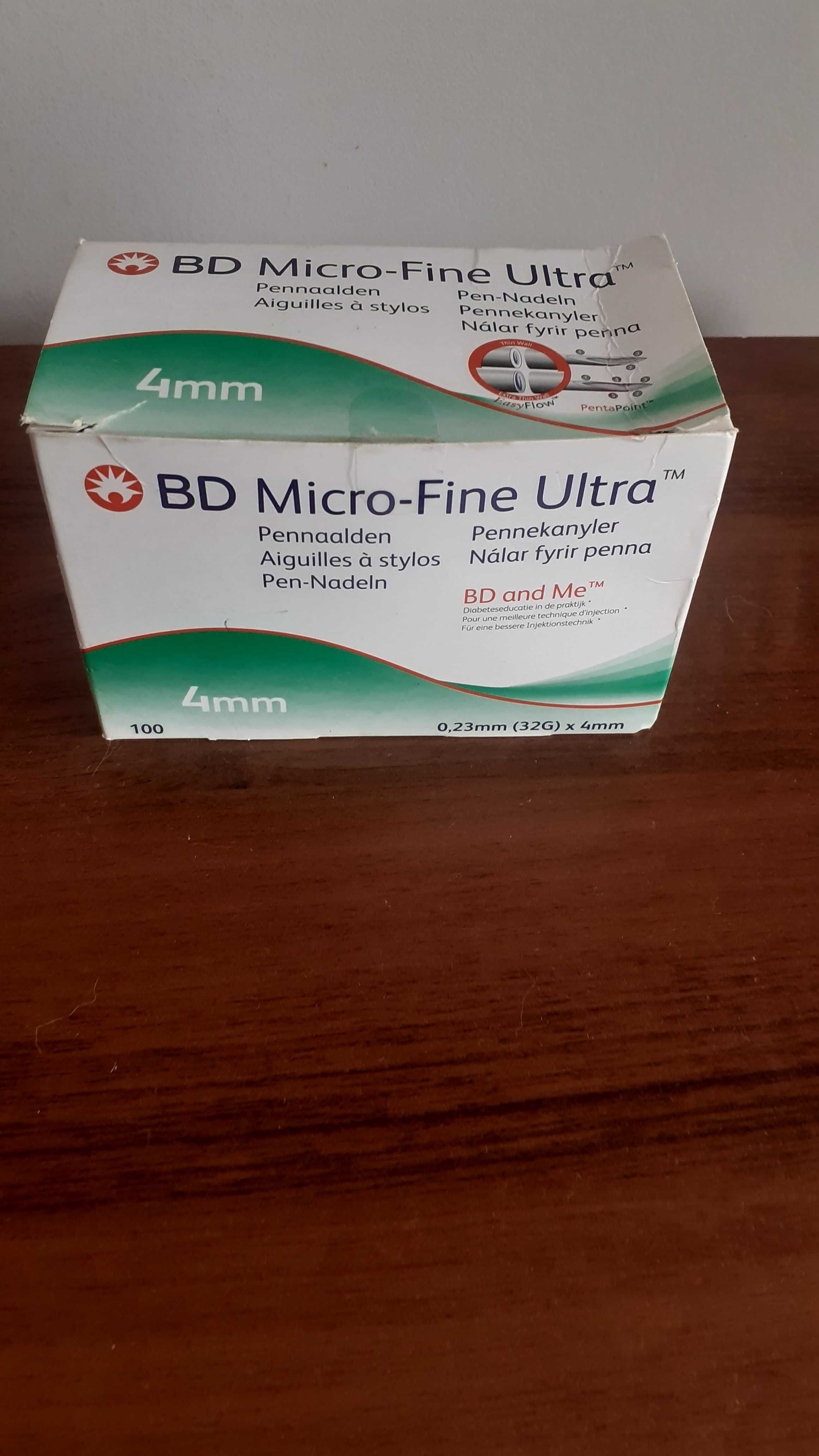 Igły do penów insulina BD Micro Fine  Ultra 4 mm 100 szt nowe