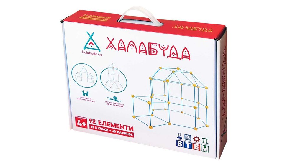 Детский игровой 3D домик-конструктор "Халабуда", 92 детали