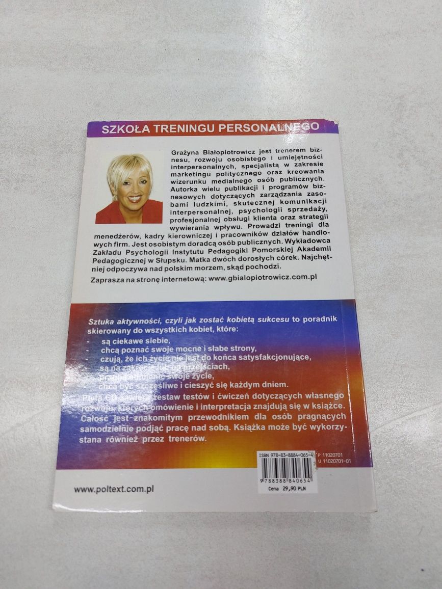 Sztuka aktywności. Grażyna Białopiotrowicz. Brak cd