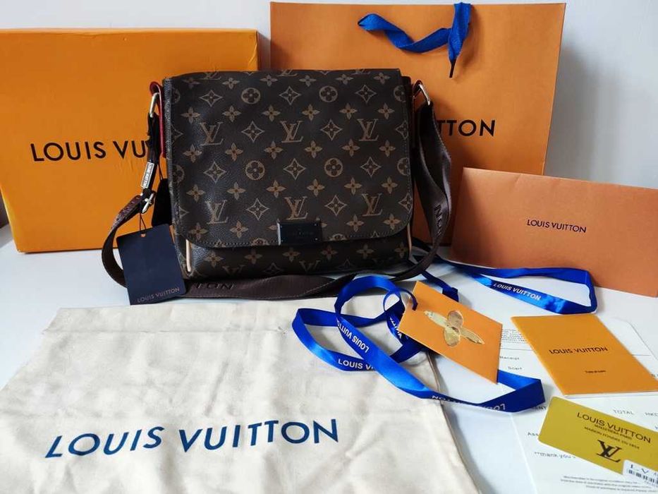 LOUIS VUITTON męska torba Listonoszka, skóra, Francja 41087
