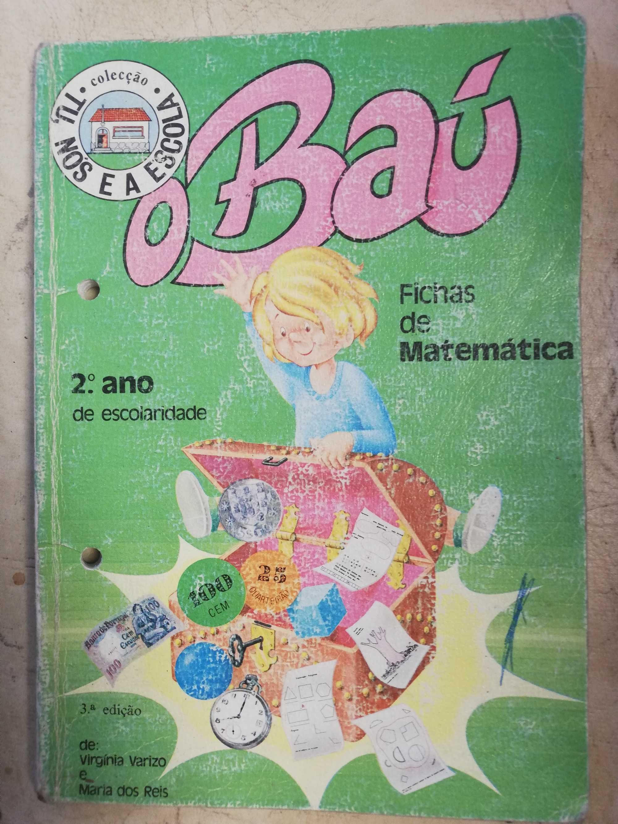 3 Livros escolares 2° ano escolaridade