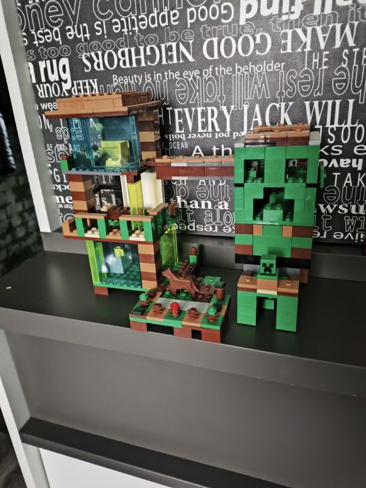 Oryginalne LEGO Minecraft creeper klocki
