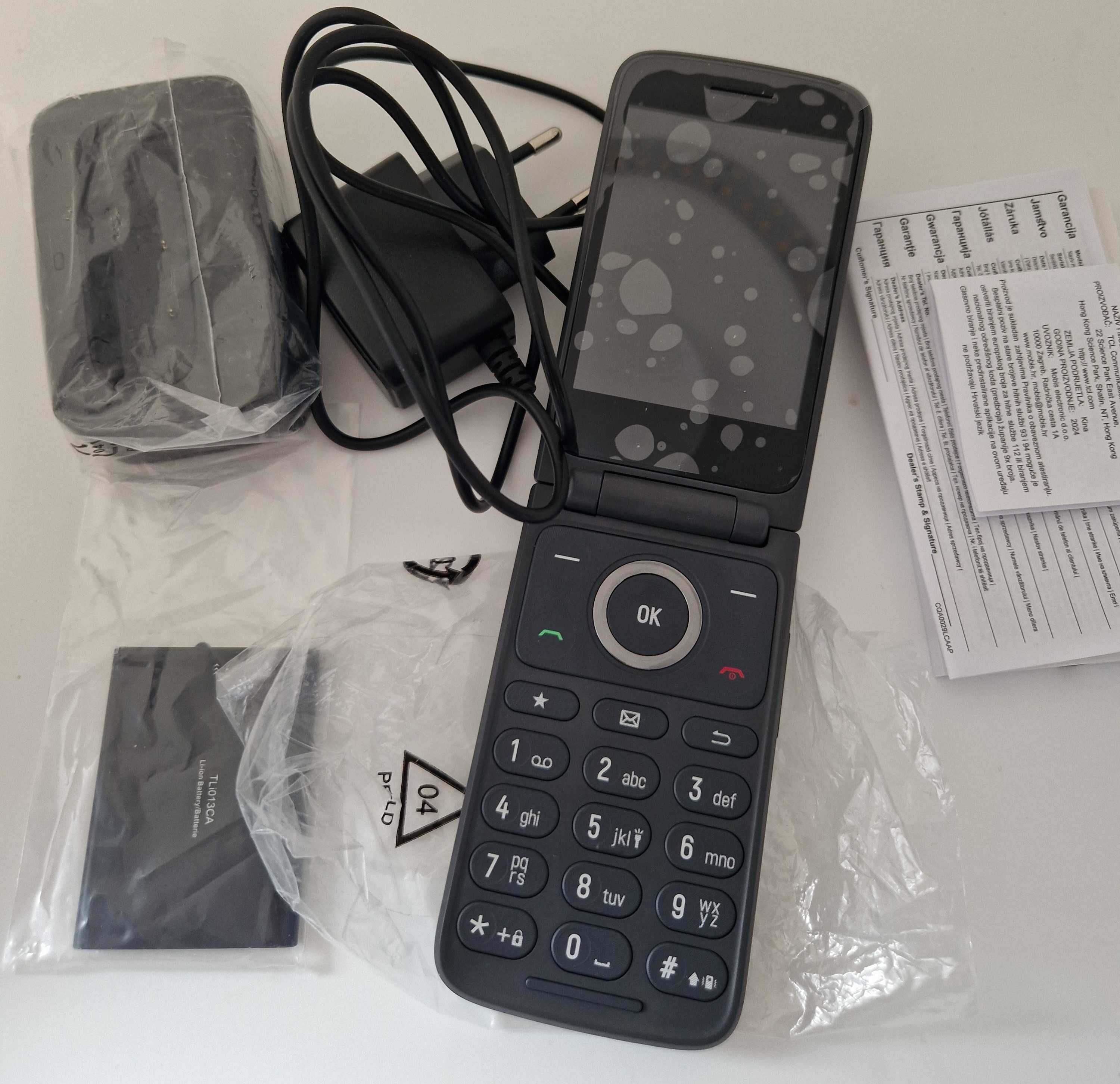 Smartfon TCL Onetouch 4043 4G Dual-SIM z dużymi przyciskami szary