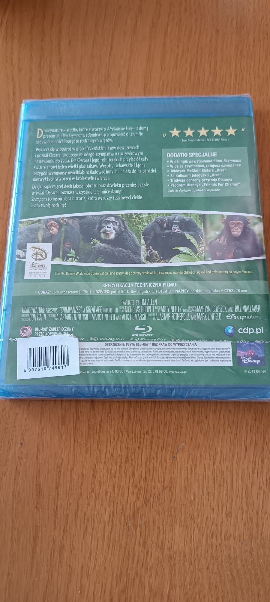 Disney nature Szympans Blu-ray