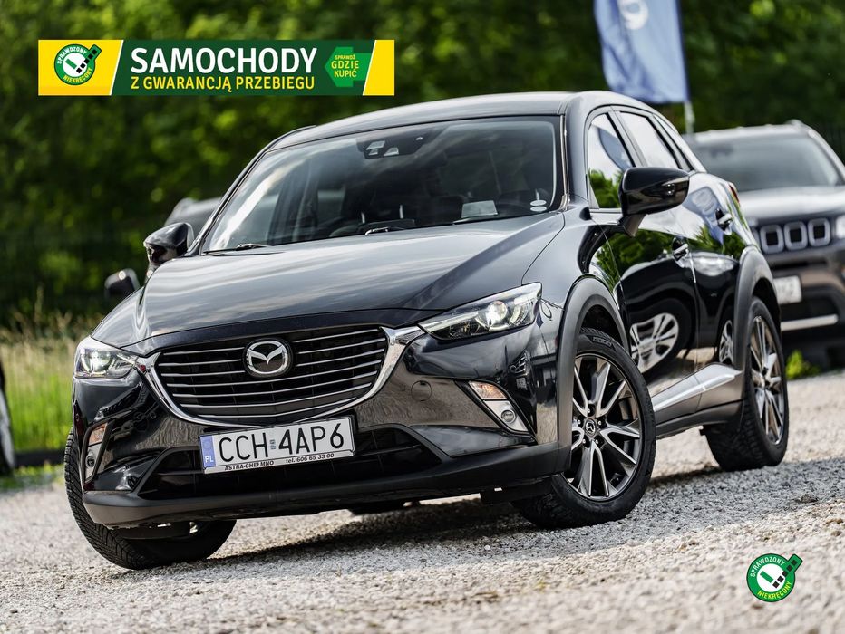 Mazda CX-3 Z GWARANCJA, Zarejestrowana, Kam, Xenon, Skóra, HeadUp, Asysta!!