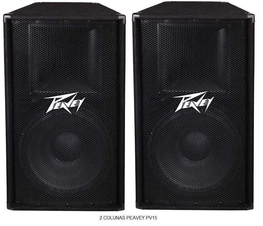 Colunas  Peavey PV-115  . Aceito Trocas / Procuro