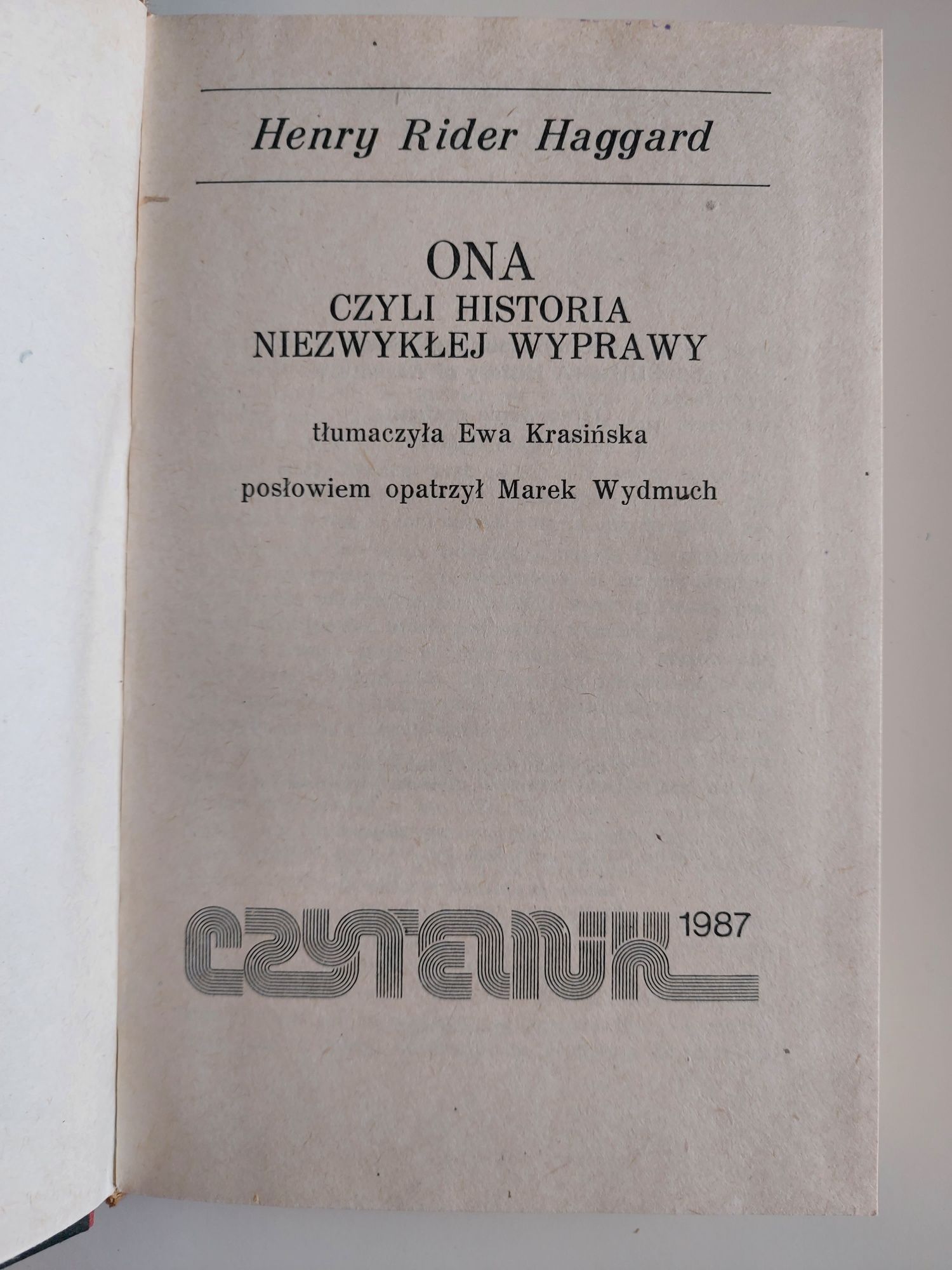Ona czyli historia niezwykłej wyprawy - Henry Rider Haggard