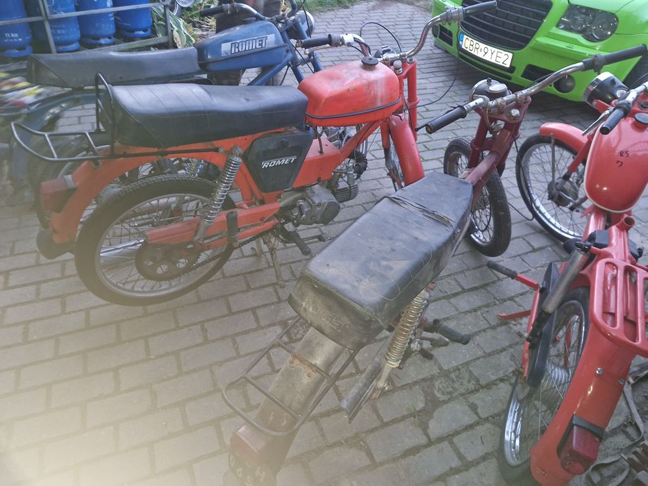 Części romet ogar 200,205 silnik koło Bak lampa itp