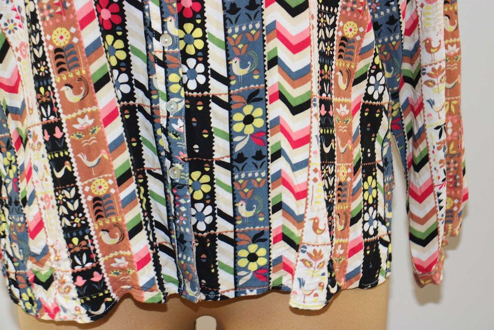 l8 Mona wzorzysta kolorowa damska bluzka koszula 46/48 3XL/4XL