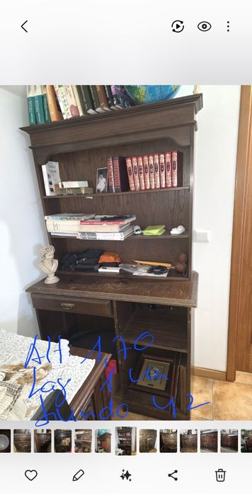 Estante antiga , madeira macica