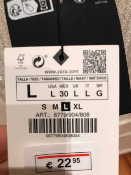 Top metalizado lingerie Zara, tamanho L