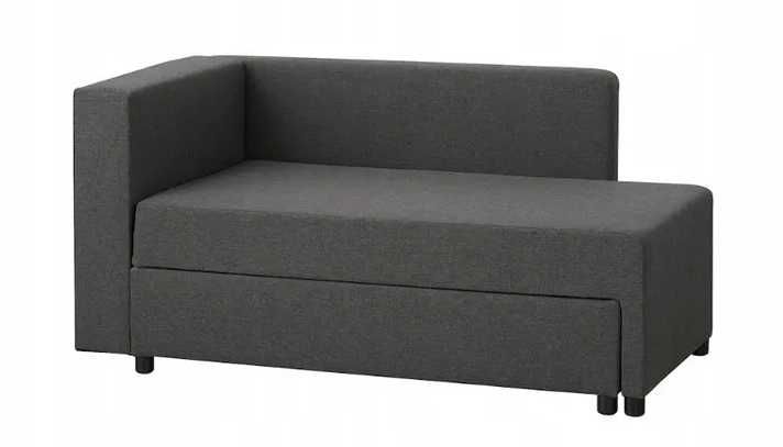 IKEA BYGGET Łóżko pojedyncze/ sofa/ fotel  91x149 Ciemnoszary