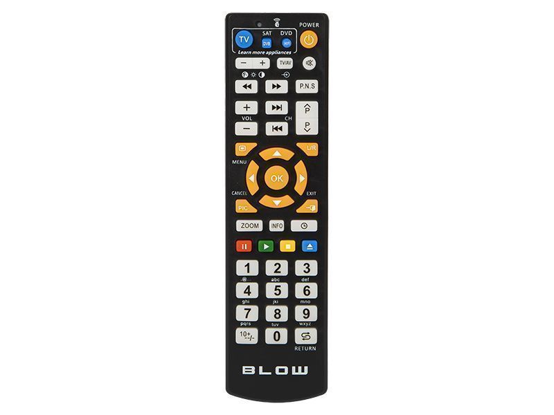 Pilot uniwersalny samouczący 5w1 TV DVB-T DVD do wielu marek 74-258#