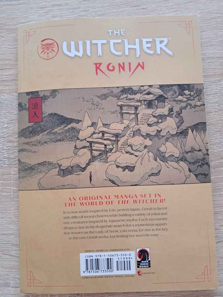 The witcher ronin - manga w j. Angielskim