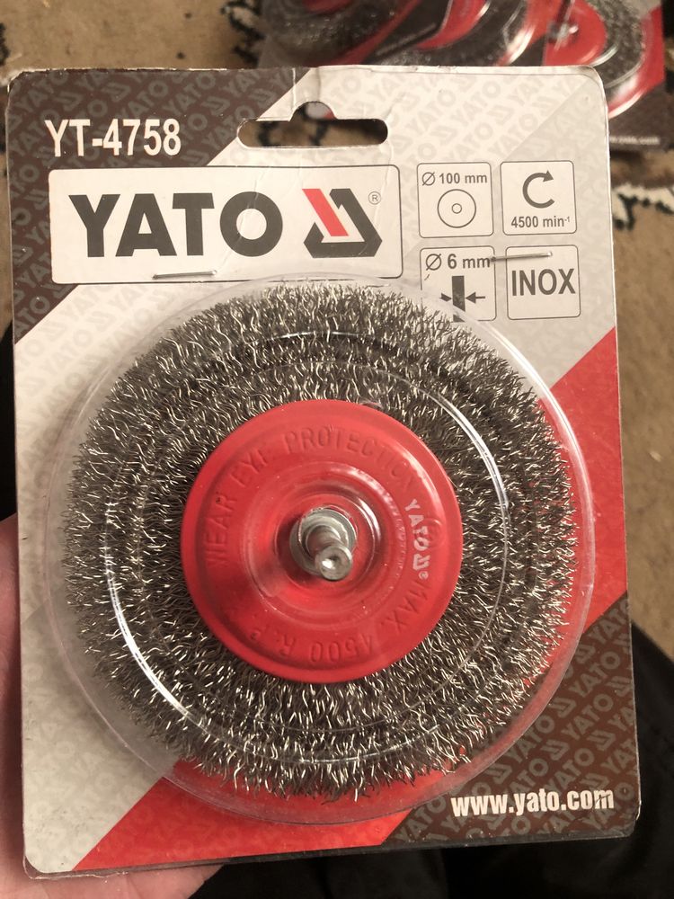 Щетка для метала Yato 100 mm.