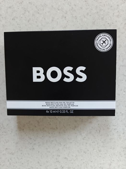 Zestaw czterech miniaturek Boss dla mężczyzn