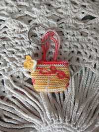 Porta-chaves "tote bag" em crochet