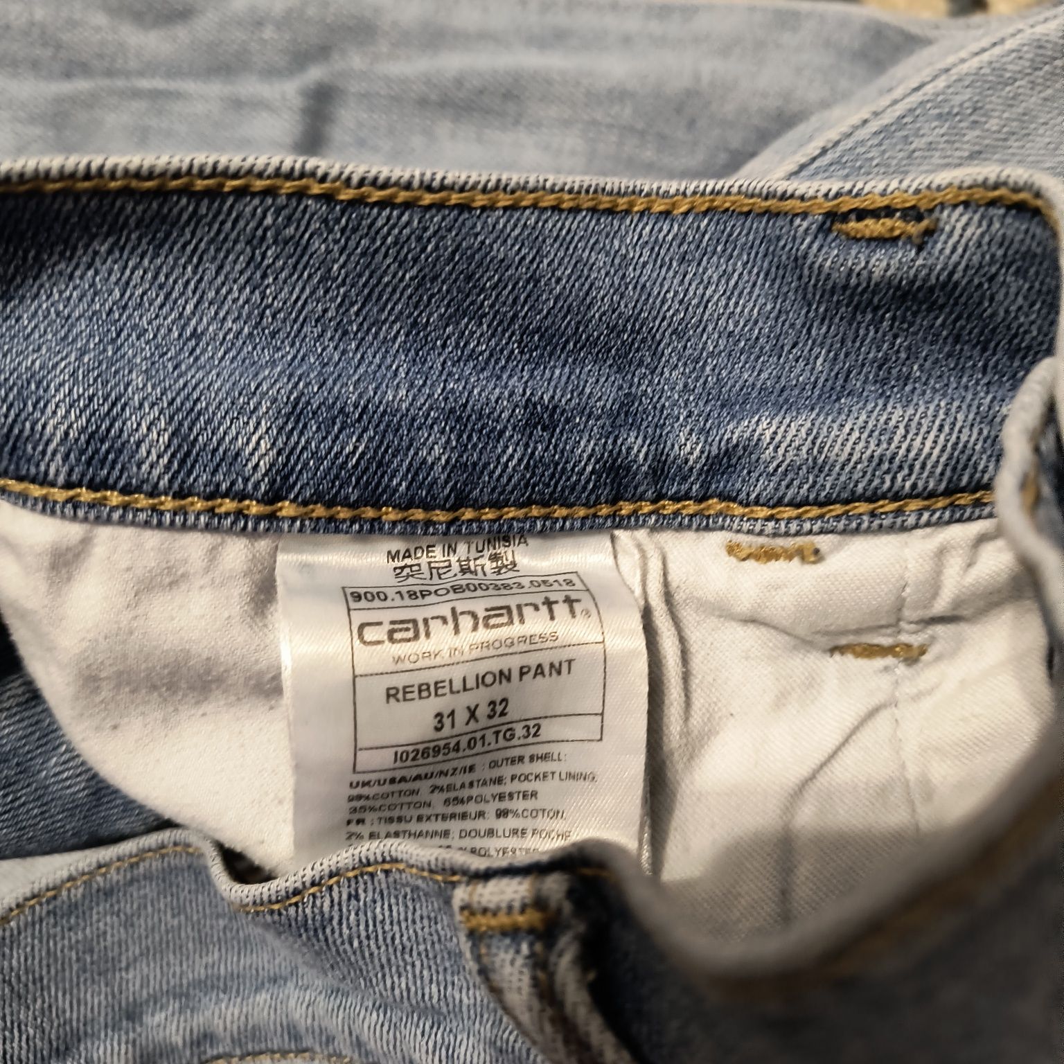 Carhartt wip джинсы прямые