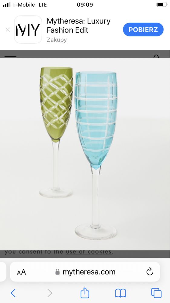 Kieliszki do szampana Cuttings Glasses set6 Pols Potten
