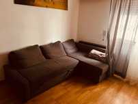 Sofá cama 3 lugares com chaise lounge