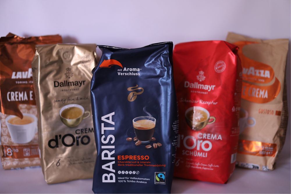Кава в Lavazza, Dallmayr, Tchibo, мелена Dallmayr, Jacobs Оригінал