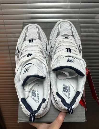 New Balance 530 White Silver Navy 38