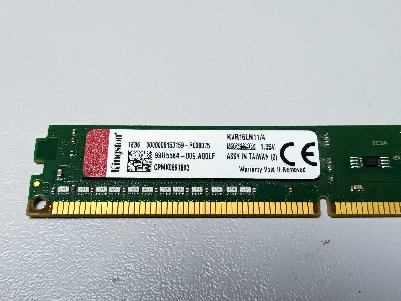 Оперативна пам'ять Kingston ValueRAM DDR3 1x4Gb