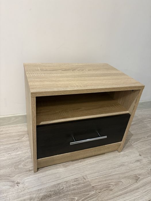 Zestaw Szafki nocne 2 szt do lozka zestaw stan bdb dab sonoma i venge