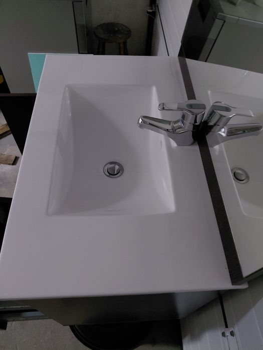 Movel de casa de banho suspenso com espelho